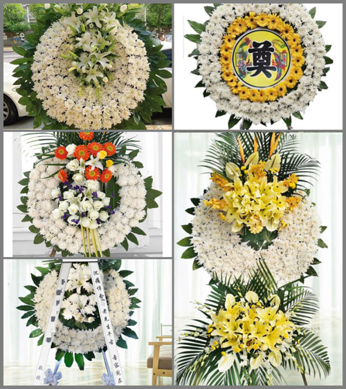 安徽六安市金寨县汤家汇镇银山畈村花圈速递